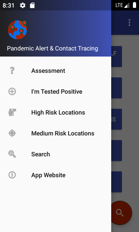 COVID-19 coronavirus_pandemic alert and contact tracing app